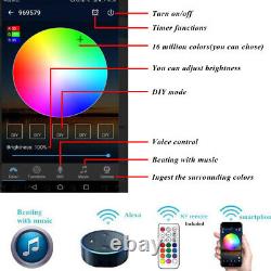 Smart WIFI 30mm LED Deck/decking Lights RGB Colour Changing Kitchen Plinth Lamps