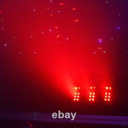 Smoke Bubble Machine Colour Changing LED Lights DMX Fog DJ Disco + Fog Fluid