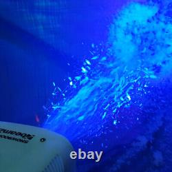 Snow Machine Blizzard Blower Effect LED Colour Changing DJ Disco Party inc Fluid