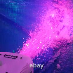 Snow Machine Blizzard Blower Effect LED Colour Changing DJ Disco Party inc Fluid