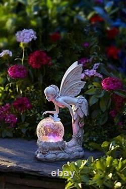 Solar Powered Color-Changing LED Standing Pixie Fairy Garden Decoration Decor