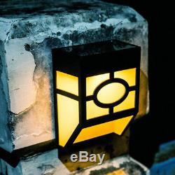 Solar Powered Garden Fence Lights 7 Colour Changing Outdoor LED Wall Night Light