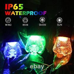 String Lights Outdoor Colour 50FT Dimmable Colour Changing 15 LED Bulbs IP65