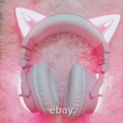 Third-generation LED high-performance cat ear headphone Color Changing Pink cz29