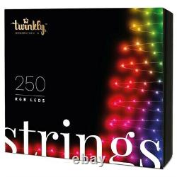 Twinkly 250 RGB LED App Controlled Smart Christmas Lights String Gen II