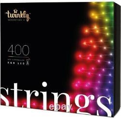 Twinkly 400 RGB LED App Controlled Smart Christmas Lights String Generation 2