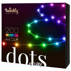 Twinkly DOTS Gen 2 App Controlled 200 LED Smart Christmas 10m String Lights
