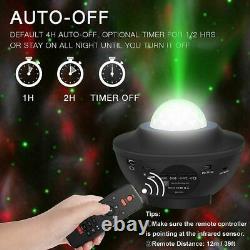 USB Galaxy Star Night Lamp LED Starry Sky Projector Light Ocean Wave + Remote
