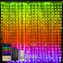 Vanthylit LED Curtain Lights Color Changing, Smart RGB Window String Lights, for