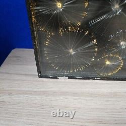 Vintage 1980s Fibre Optic Colour Changing Wall Light Panel Psychedelic Bar Decor