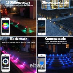 WIFI BT RGB+WW Decking Lights Color Changing Plinth Kitchen Garden Patio Lampe