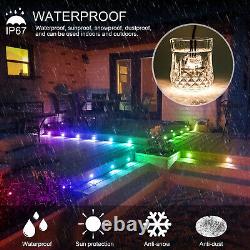 WIFI LED Deck/decking Lights RGBIC Colour Changing Kitchen Garden Plinth Lamps