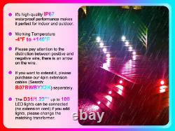 WIFI LED Decking Lights RGB Deck Lights 31MM Built-in IC Colorful Chasing Effect