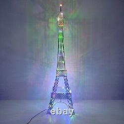 WOXXX Paris Eiffel Tower Floor Lamp with Led Twinkle Lights 7 Color Changing