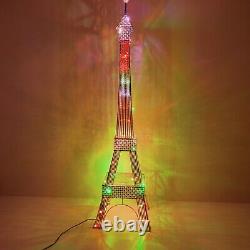 WOXXX Paris Eiffel Tower Floor Lamp with Led Twinkle Lights 7 Color Changing