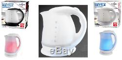 White Colour Changing Led Cordless Electric Kettle 1.8 Litre 2000w Illuminated