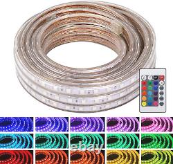 Wyzworks LED Rope Lights, 50 Ft Waterproof Color Changing Strip Light for Outdoo
