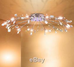 XXL led crystal ceiling lamp RC + color change light 90cm chandelier 12 arms