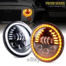 Xprite 7 Prism Series 85W LED Headlights With DRL For 1997-2018 Jeep Wrangler