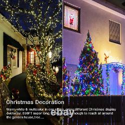 ZHOUDUIDUI Christmas Lights Outdoor, 800Led 330FT Color Changing String Lights, Wa