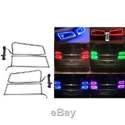 03-06 Chevy Silverado Multi-couleurs Changeantes Led Rvb Décalage Phares Halo Bague