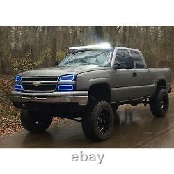 03-06 Chevy Silverado Multi-couleurs Changeantes Led Rvb Décalage Phares Halo Bague