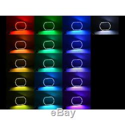 07-14 Chevy Silverado Multi-couleurs Changeantes Led Rvb Décalage Phares Halo Bague