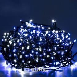 100 200 Guirlandes Lumineuses à Piles avec Minuterie LED Intérieur-Extérieur Noël