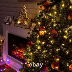 100 200 Guirlandes Lumineuses à Piles avec Minuterie LED Intérieur-Extérieur Noël