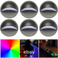 10-50 pièces de lumières de pont LED de 50mm en forme de demi-lune WIFI, changeant de couleur RGB, pour clôture.