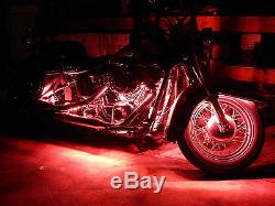 10pc 18 Changement De Couleur Led Honda Shadow Motorcycle Led Strip / Pod Neon Light Kit