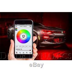 15-18 Dodge Charger Rgbw Led Changement De Phare Accent Drl Bluetooth