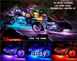 18 Changement De Couleur Led Can-am Ryker 900 20pc Motorcycle Led Neon Strip Light Kit