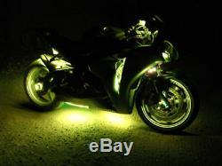 18 Changement De Couleur Led Ninja Zx6r Moto 16pc Motorcycle Led Neon Light Kit