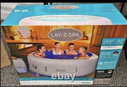 2021 Lay Z Spa Paris 4-6 Personne Hot Tub Freeze Shield Led Lights