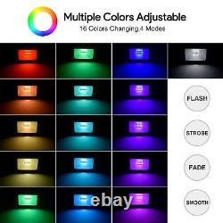 20x 50w Led Floodlight Rgb Remote Color Change Outdoor Security Garden Walkway
