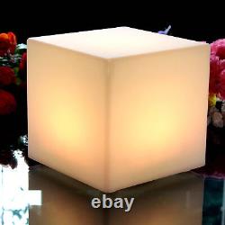 30cm Led Mood Cube Lampe De Table À Changement De Couleur Rechargeable Par Pk Green