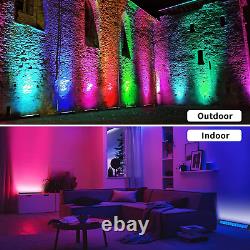 48W Barres de lumière de scène LED, Barre de lumière noire LED extérieure, Lumières RVB changeantes de couleur
