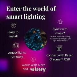 48m 600 Lumières de Noël intelligentes à LED RGB contrôlées par application de Twinkly