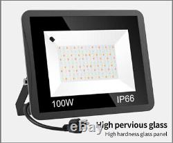 4 Packs 100w Rgb Led Lumières De Déluge Couleur Variable Changer Lampe De Jardin Imperméable