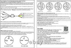4x 15,5 Led Ring Rim Lumières Rgb Couleur Changement De Tour De Signal Ip68 Bluetooth