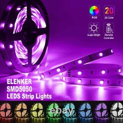 50 Rouleaux de 16,4ft de lumières LED RGB pour chambre pour décoration de salle de fête à la maison 12V