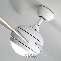 52 Ventilateur De Plafond 3 Lumière Couleur Télécommande Réversible 5 Lames/3 Vitesse/heure
