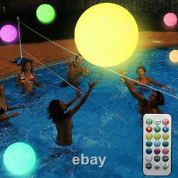 5PCS JUMBO Bonbon de piscine Candy Couleur changeante Piscine illuminée Ballon de plage à LED
