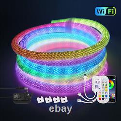 5V Ruban Lumineux Néon Flexible RGB LED WS2812B Étanche pour Éclairage Extérieur