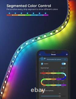 65.6ft Rgbic Led Strip Lights Couleur Changer Les Bandes Led App Contrôle Bluetooth