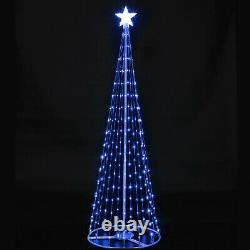 6ft Christmas Outdoor Digital Led Remote Control Light Up Changement De Couleur De L'arbre