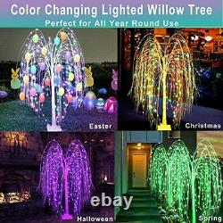 6ft Led Lighted Willow Tree St Patricks Décor Couleur Extérieure Changer La Lumière Vers Le Haut