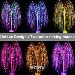 6ft Lighted Led Willow Tree Outdoor Christmas Decor, Couleurs Changing Light Up Nous