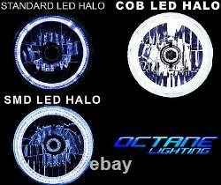 7 Multi-couleur Blanc Rouge Bleu Vert Rgb Smd Led Halo Angel Phares Oculaires Paire